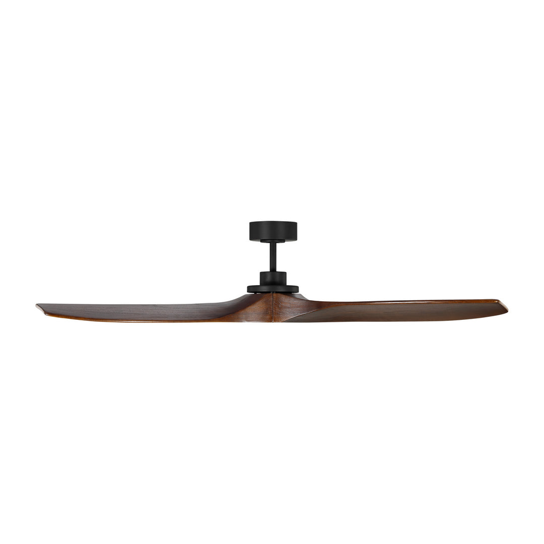 Visual Comfort Fan Collins 60 Smart 3CLNSM60MBK Ceiling Fan - Midnight Black, Dark Walnut/Dark Walnut/