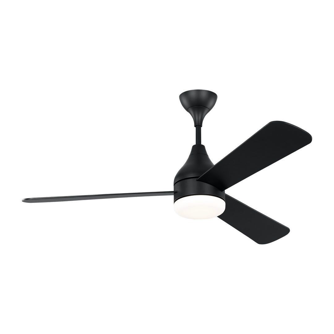 Visual Comfort Fan Streaming 52 Smart LED 3STMSM52MBKD Ceiling Fan - Midnight Black, Midnight Black/Midnight Black/