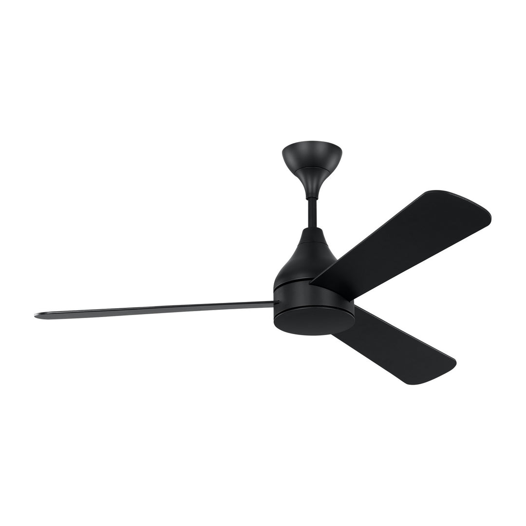 Visual Comfort Fan Streaming 52 Smart LED 3STMSM52MBKD Ceiling Fan - Midnight Black, Midnight Black/Midnight Black/