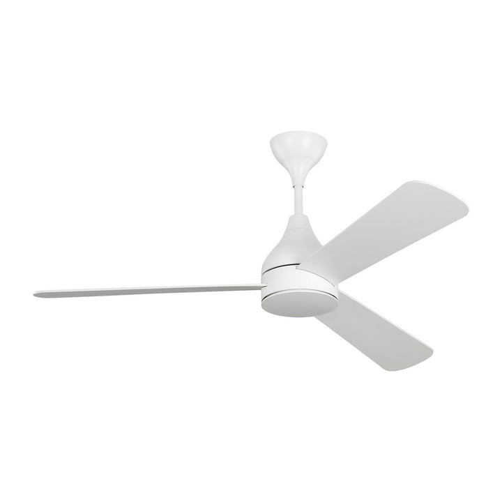 Visual Comfort Fan Streaming 52 Smart LED 3STMSM52RZWD Ceiling Fan - Matte White, Matte White/Matte White/