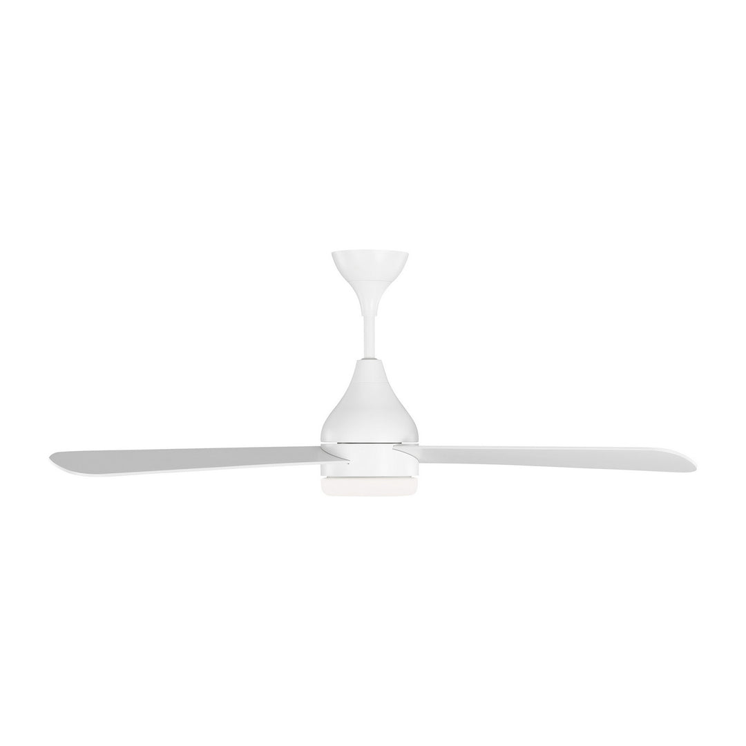 Visual Comfort Fan Streaming 52 Smart LED 3STMSM52RZWD Ceiling Fan - Matte White, Matte White/Matte White/