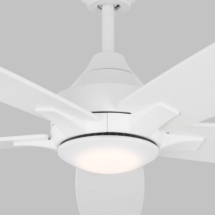 Visual Comfort Fan Lowden 60 Smart LED 5LWDSM60RZWD Ceiling Fan - Matte White, Matte White/Matte White/