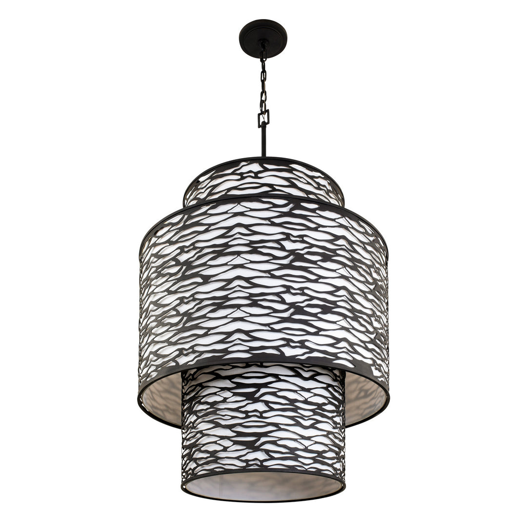 Varaluz Kato 348F16CB Chandelier Light - Carbon