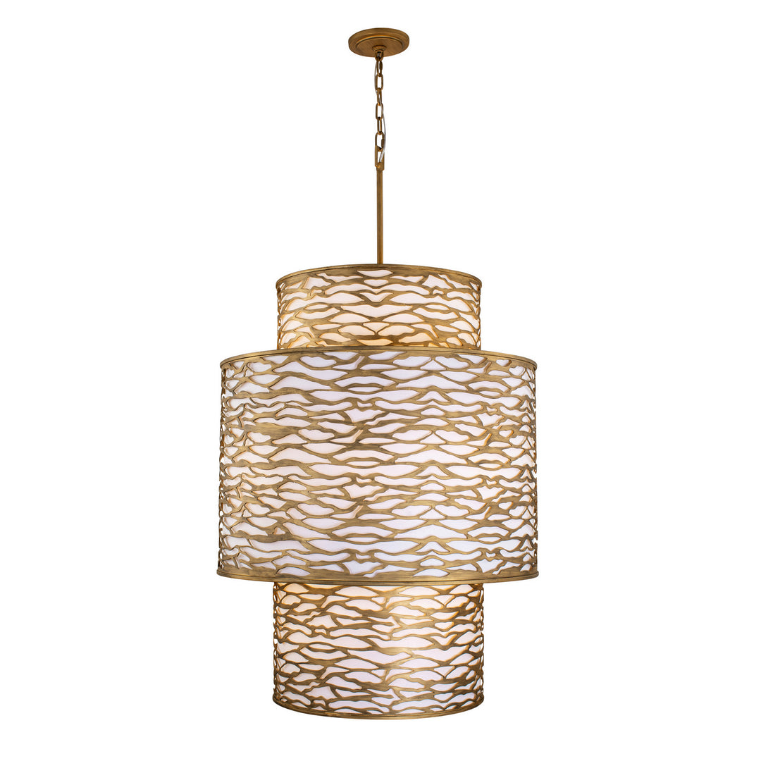 Varaluz Kato 348F16HG Chandelier Light - Havana Gold