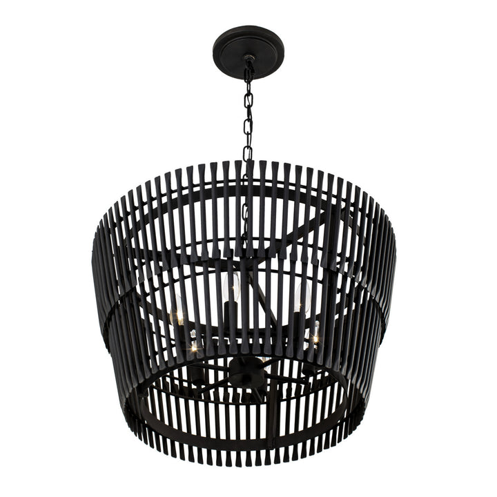 Varaluz Apollo 355P06SCB Pendant Light - Carbon