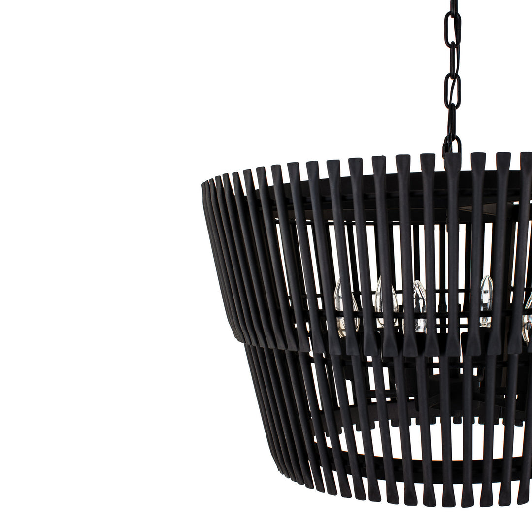 Varaluz Apollo 355P06SCB Pendant Light - Carbon