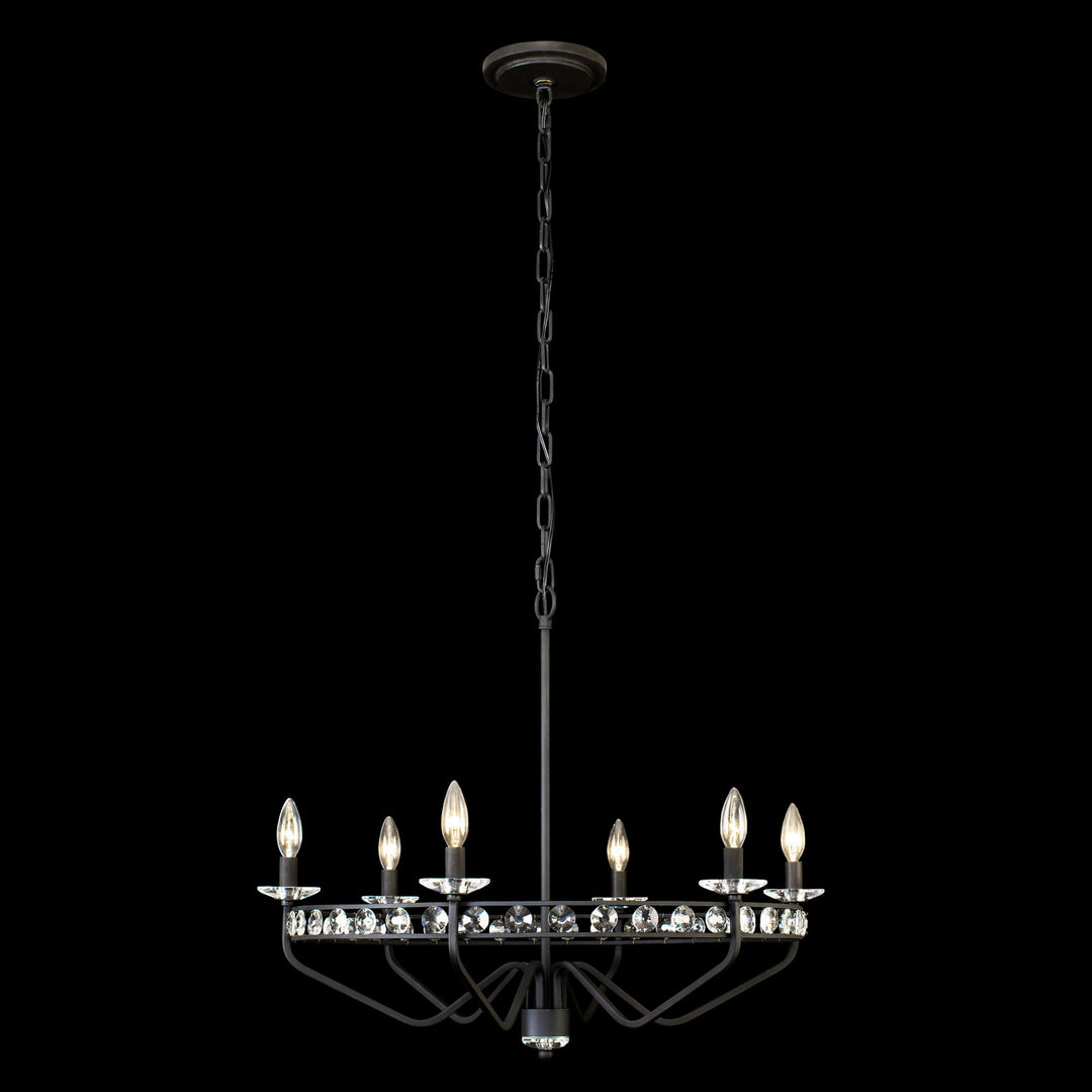 Varaluz Monroe 363C06CB Chandelier Light - Carbon