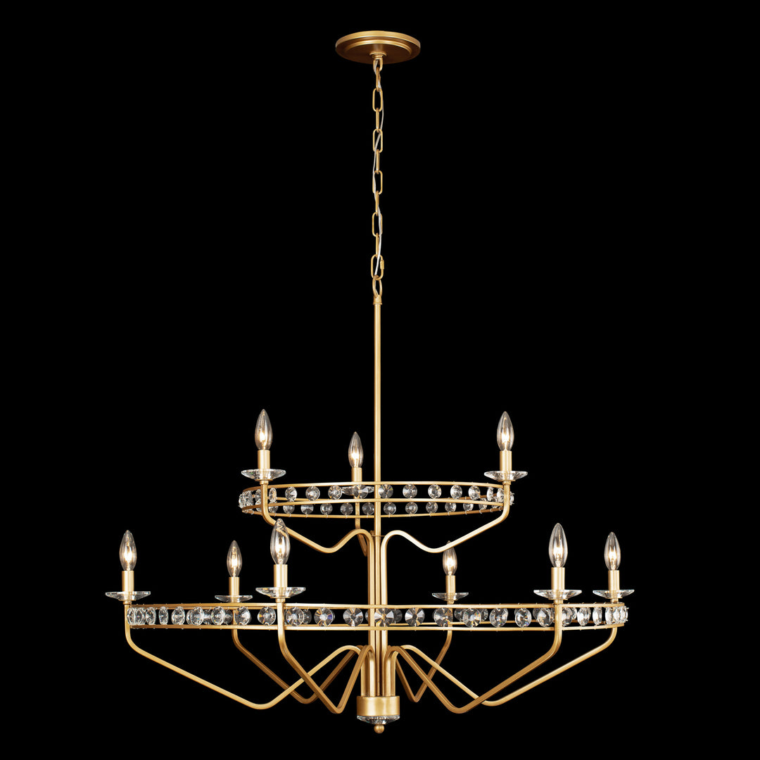 Varaluz Monroe 363C09AG Chandelier Light - Antique Gold