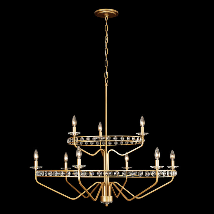 Varaluz Monroe 363C09AG Chandelier Light - Antique Gold