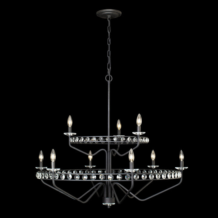Varaluz Monroe 363C09CB Chandelier Light - Carbon