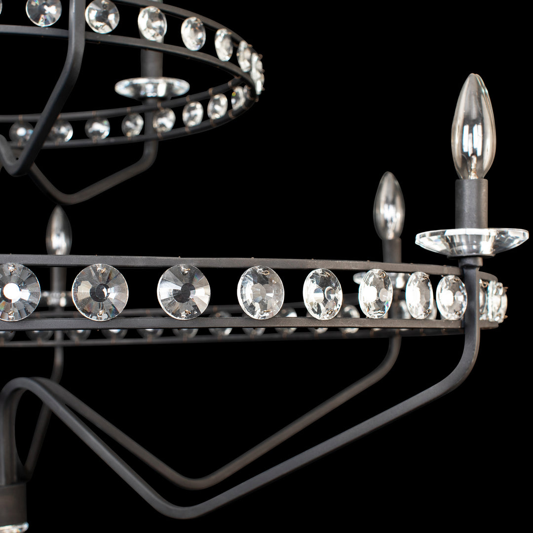 Varaluz Monroe 363C09CB Chandelier Light - Carbon