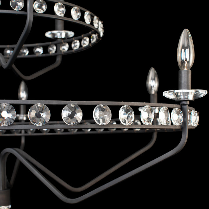 Varaluz Monroe 363C09CB Chandelier Light - Carbon