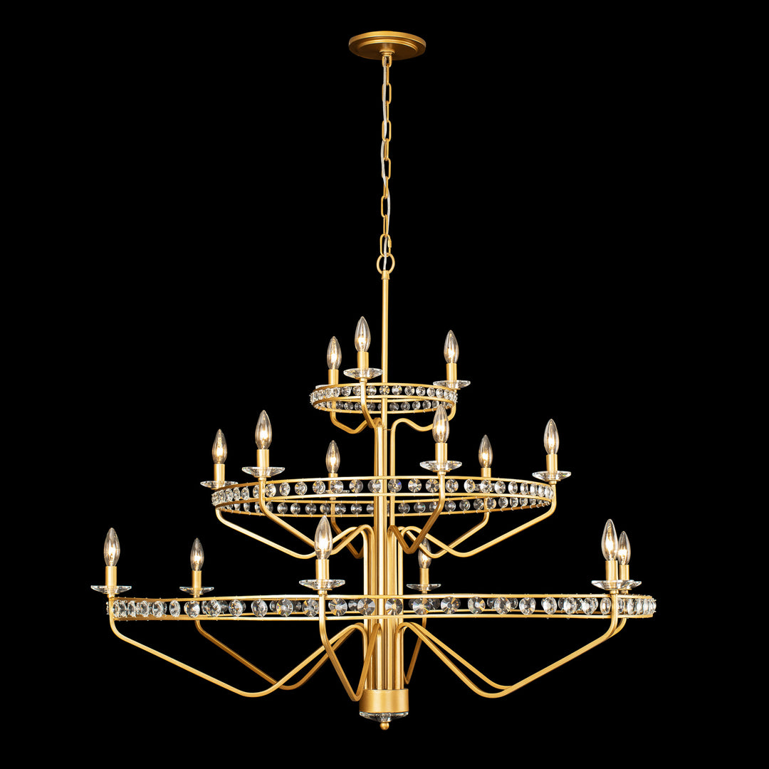 Varaluz Monroe 363C15AG Chandelier Light - Antique Gold
