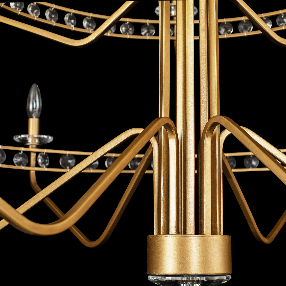 Varaluz Monroe 363C15AG Chandelier Light - Antique Gold