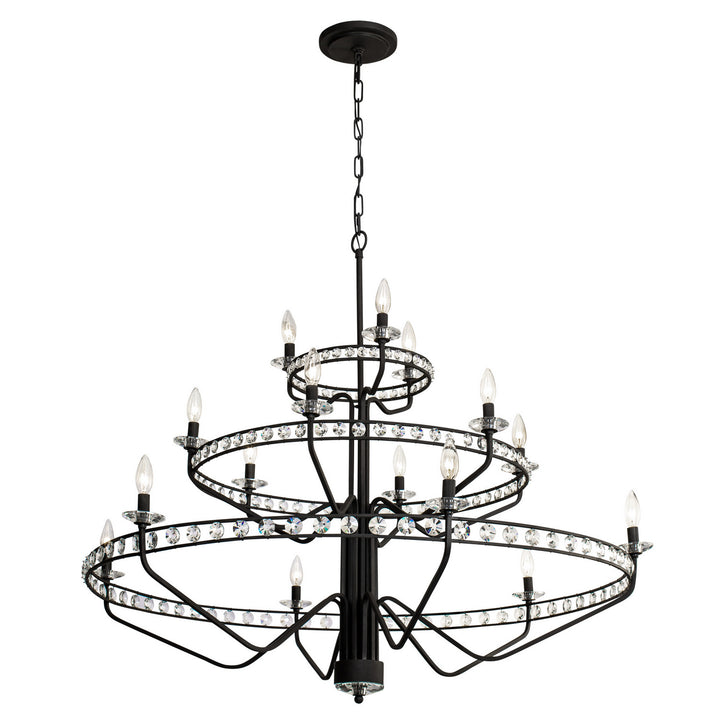 Varaluz Monroe 363C15CB Chandelier Light - Carbon