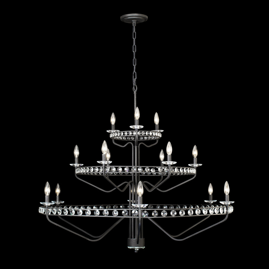 Varaluz Monroe 363C15CB Chandelier Light - Carbon