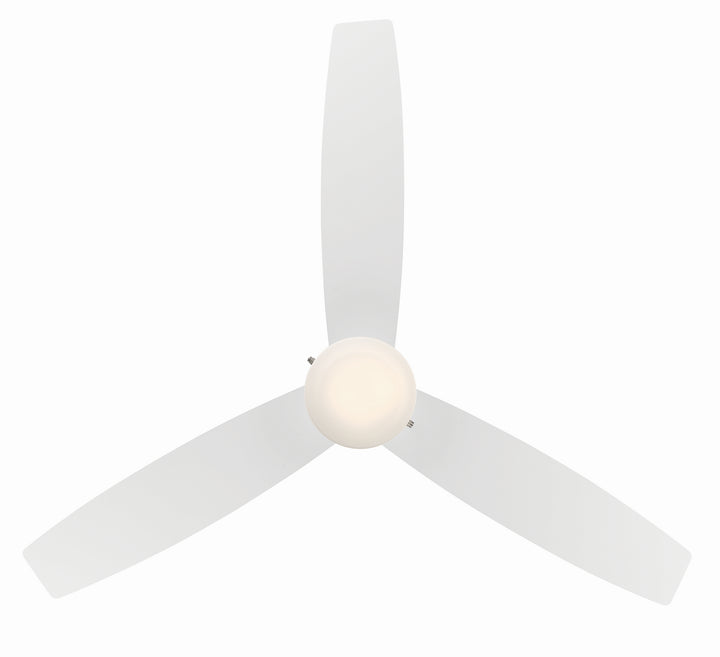 WAC Atlantis F-072L-MW Ceiling Fan - Matte White