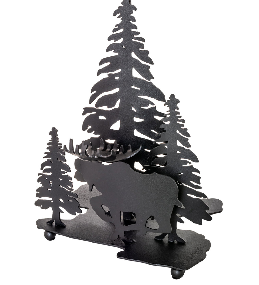 Meyda Tiffany Lighting 102984 Moose On The Loose One Light Table Lamp Lamp Bronze / Dark