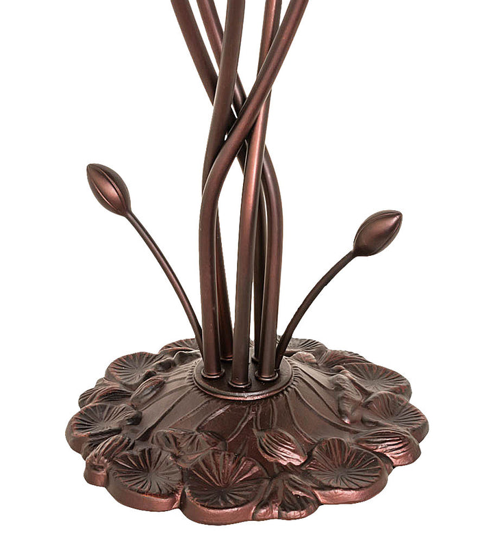 Meyda Tiffany Lighting 15902 Purple Iridescent Five Light Accent Lamp Lamp Bronze / Dark