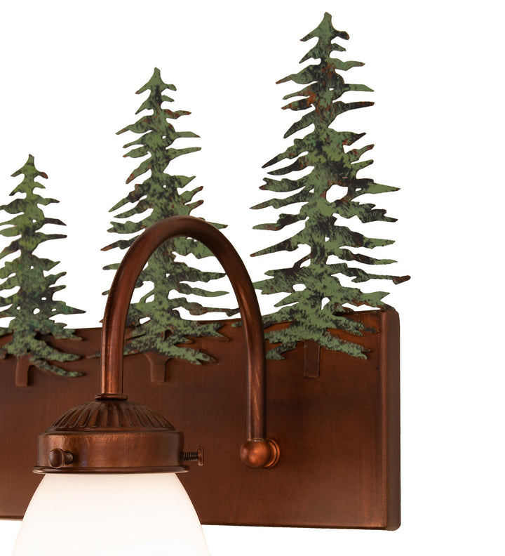 Meyda Tiffany Tall Pines 247392 Bath Vanity Light 28 in. wide - Vintage Copper