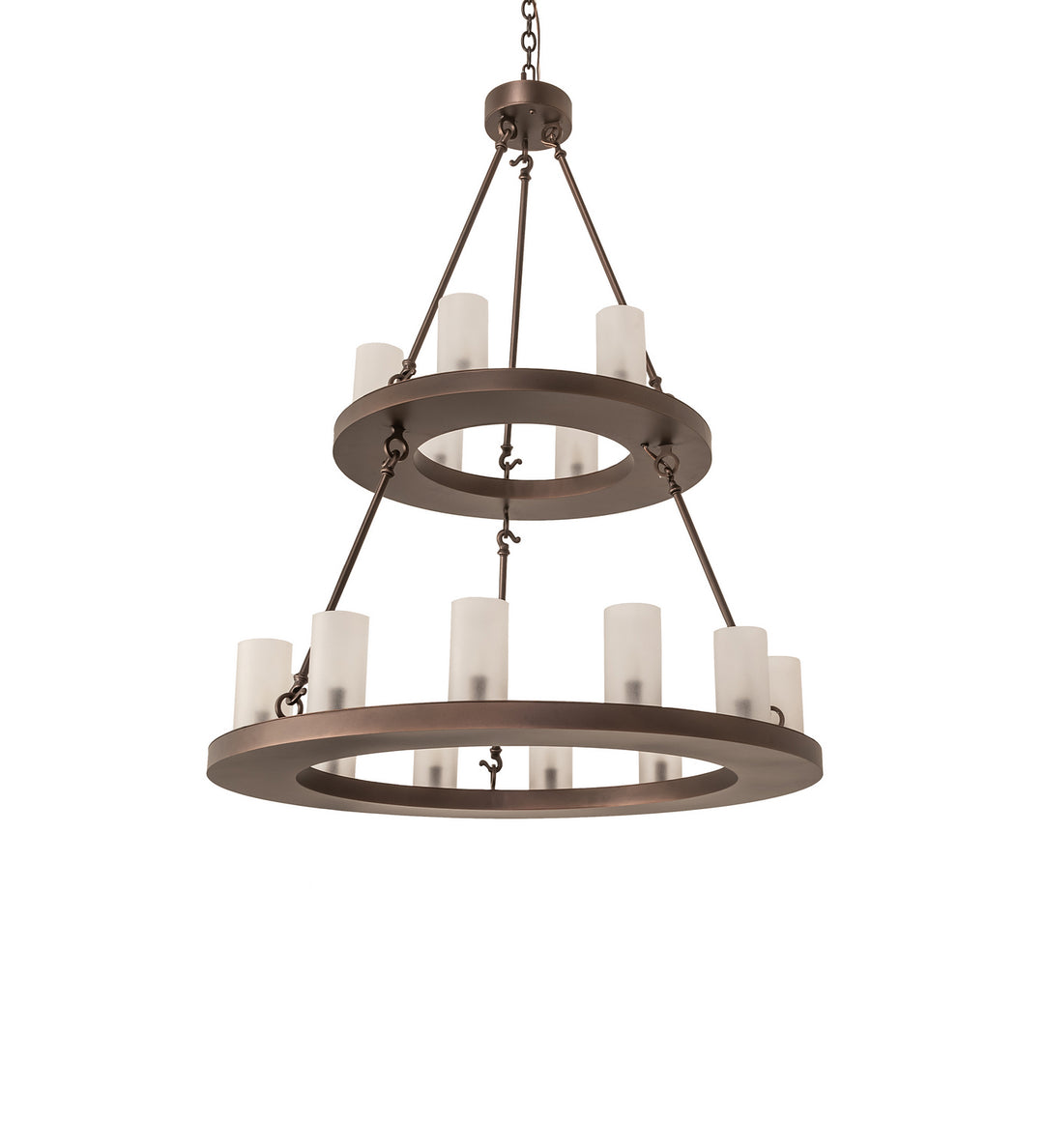 Meyda Tiffany Loxley 247664 Chandelier Light - Mahogany Bronze
