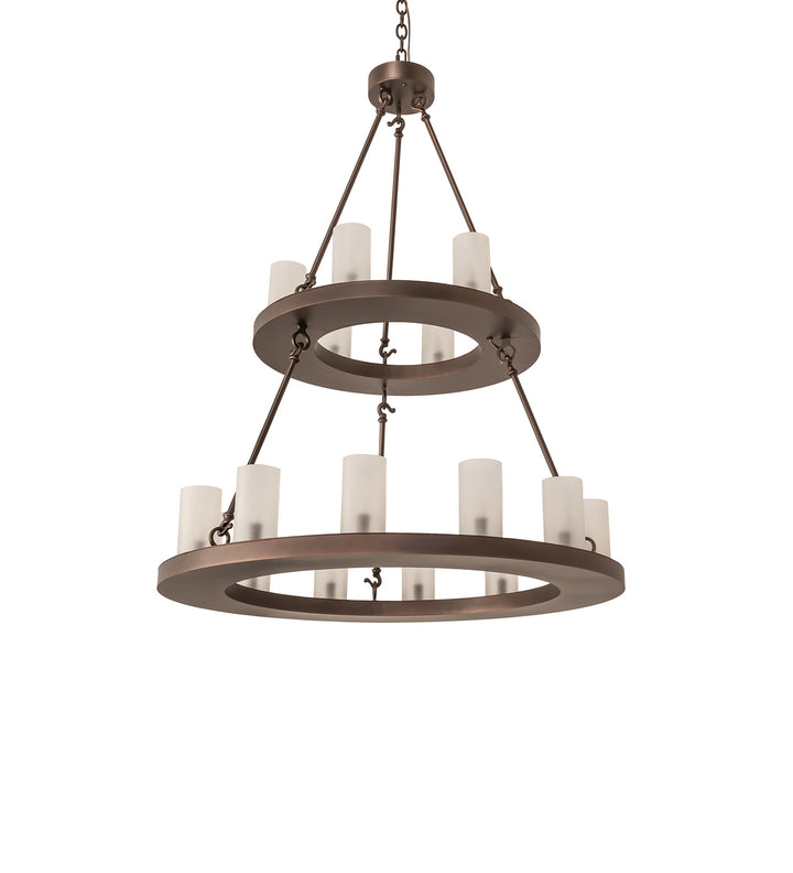 Meyda Tiffany Loxley 247664 Chandelier Light - Mahogany Bronze