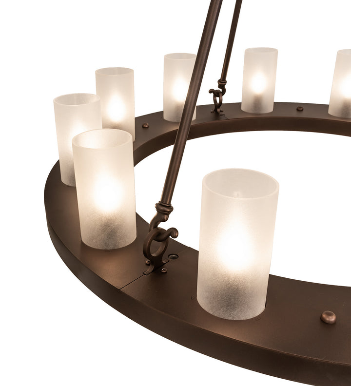 Meyda Tiffany Loxley 247664 Chandelier Light - Mahogany Bronze
