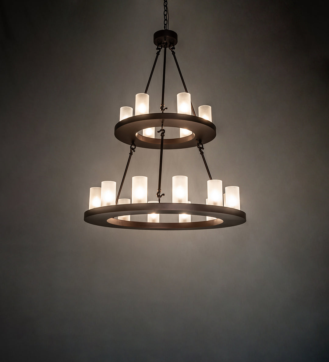 Meyda Tiffany Loxley 247664 Chandelier Light - Mahogany Bronze