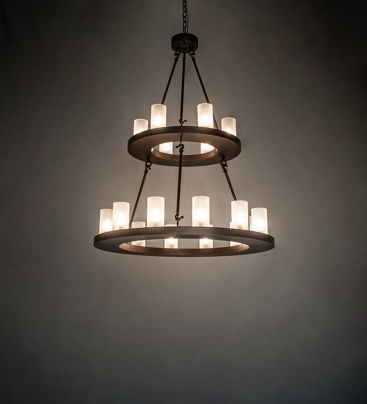 Meyda Tiffany Loxley 247664 Chandelier Light - Mahogany Bronze