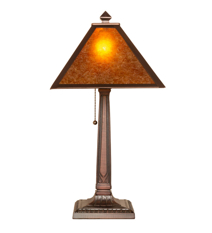 Meyda Tiffany Lighting 248804 Mission Prime One Light Table Lamp Lamp Bronze / Dark