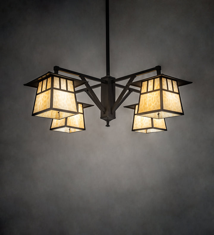 Meyda Tiffany Stillwater 250681 Chandelier Light - Craftsman Brown