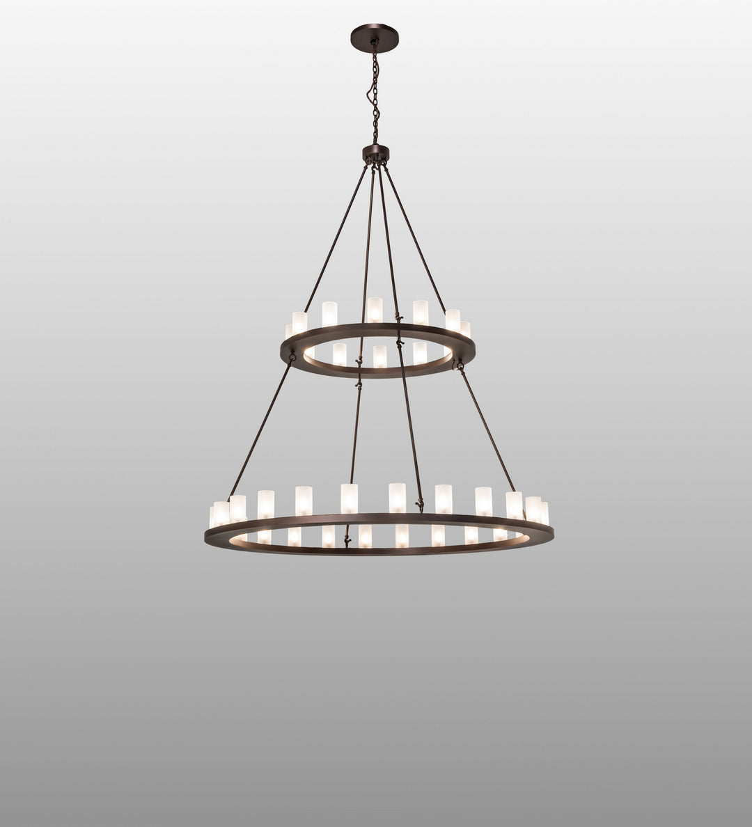 Meyda Tiffany Loxley 250828 Chandelier Light - Mahogany Bronze