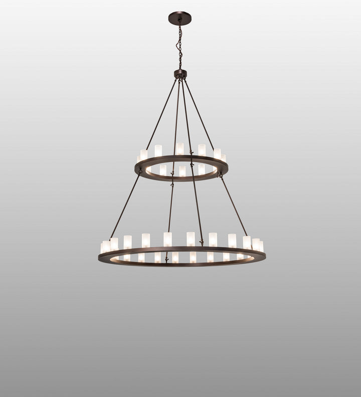 Meyda Tiffany Loxley 250828 Chandelier Light - Mahogany Bronze