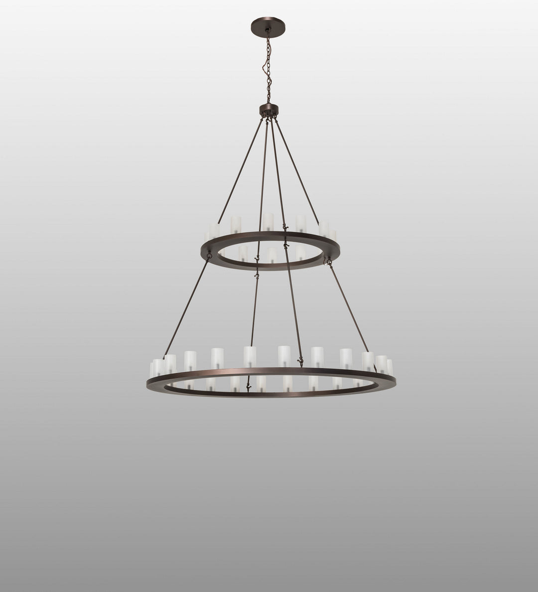 Meyda Tiffany Loxley 250828 Chandelier Light - Mahogany Bronze
