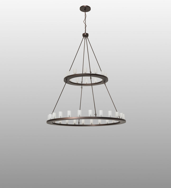 Meyda Tiffany Loxley 250828 Chandelier Light - Mahogany Bronze