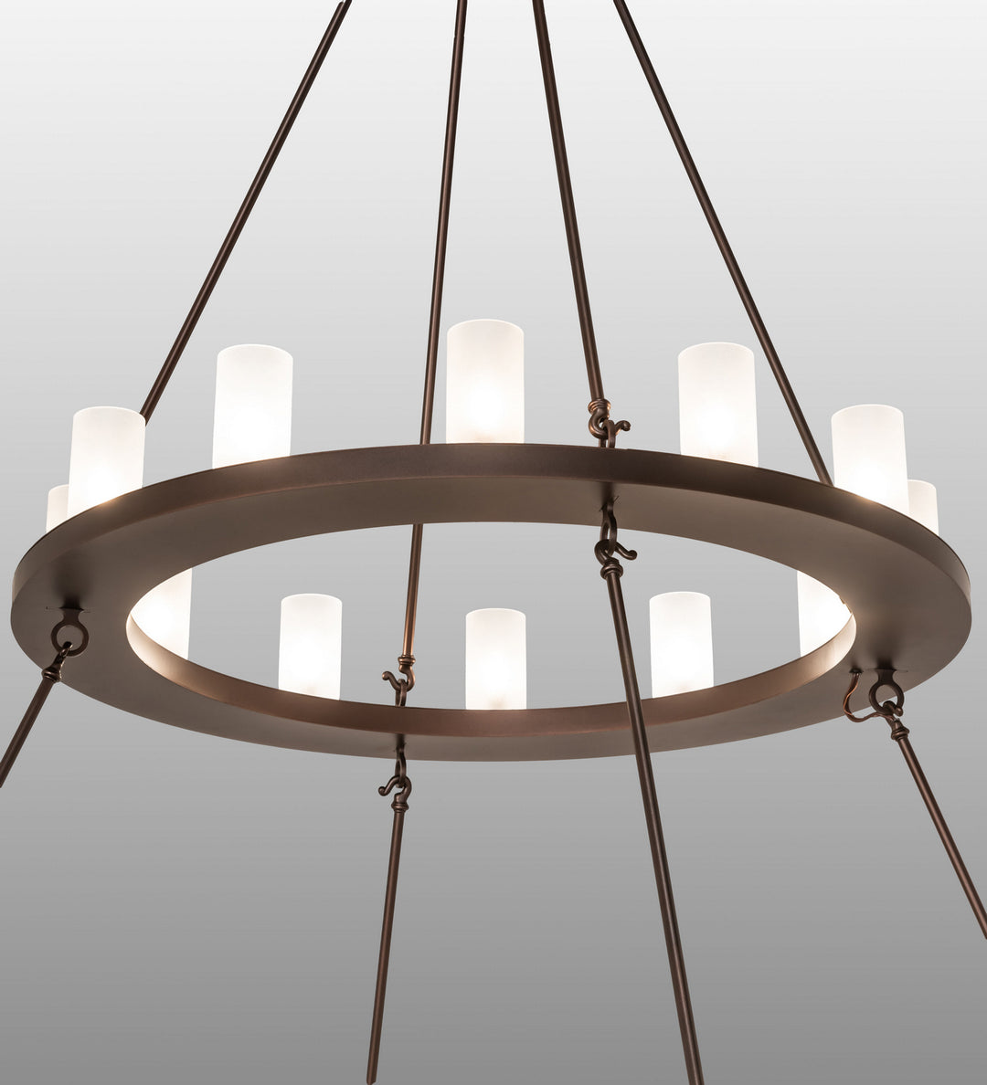 Meyda Tiffany Loxley 250828 Chandelier Light - Mahogany Bronze