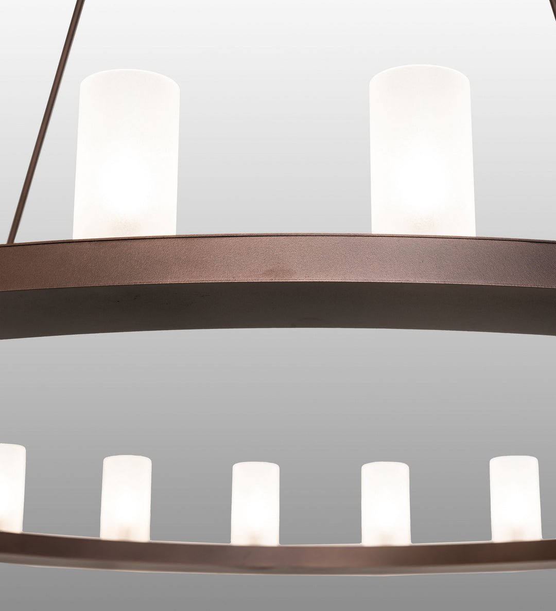 Meyda Tiffany Loxley 250828 Chandelier Light - Mahogany Bronze