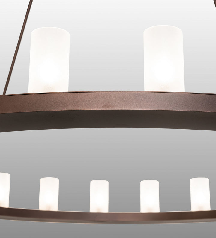 Meyda Tiffany Loxley 250828 Chandelier Light - Mahogany Bronze