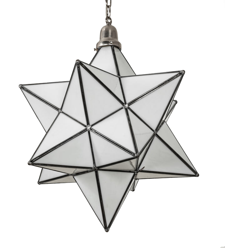 Meyda Tiffany Moravian Star 250854 Pendant Light - Brushed Nickel