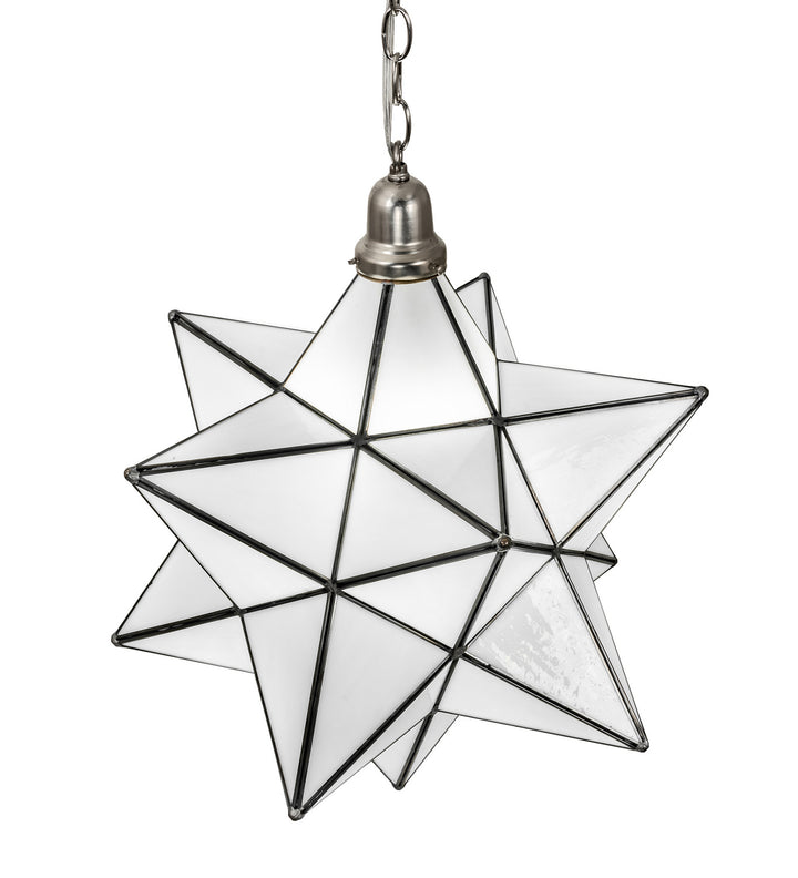Meyda Tiffany Moravian Star 250854 Pendant Light - Brushed Nickel