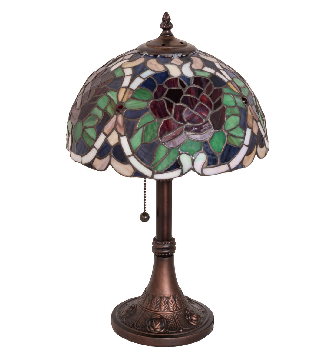 Meyda Tiffany Lighting 251062 Renaissance Rose One Light Table Lamp Lamp Bronze / Dark