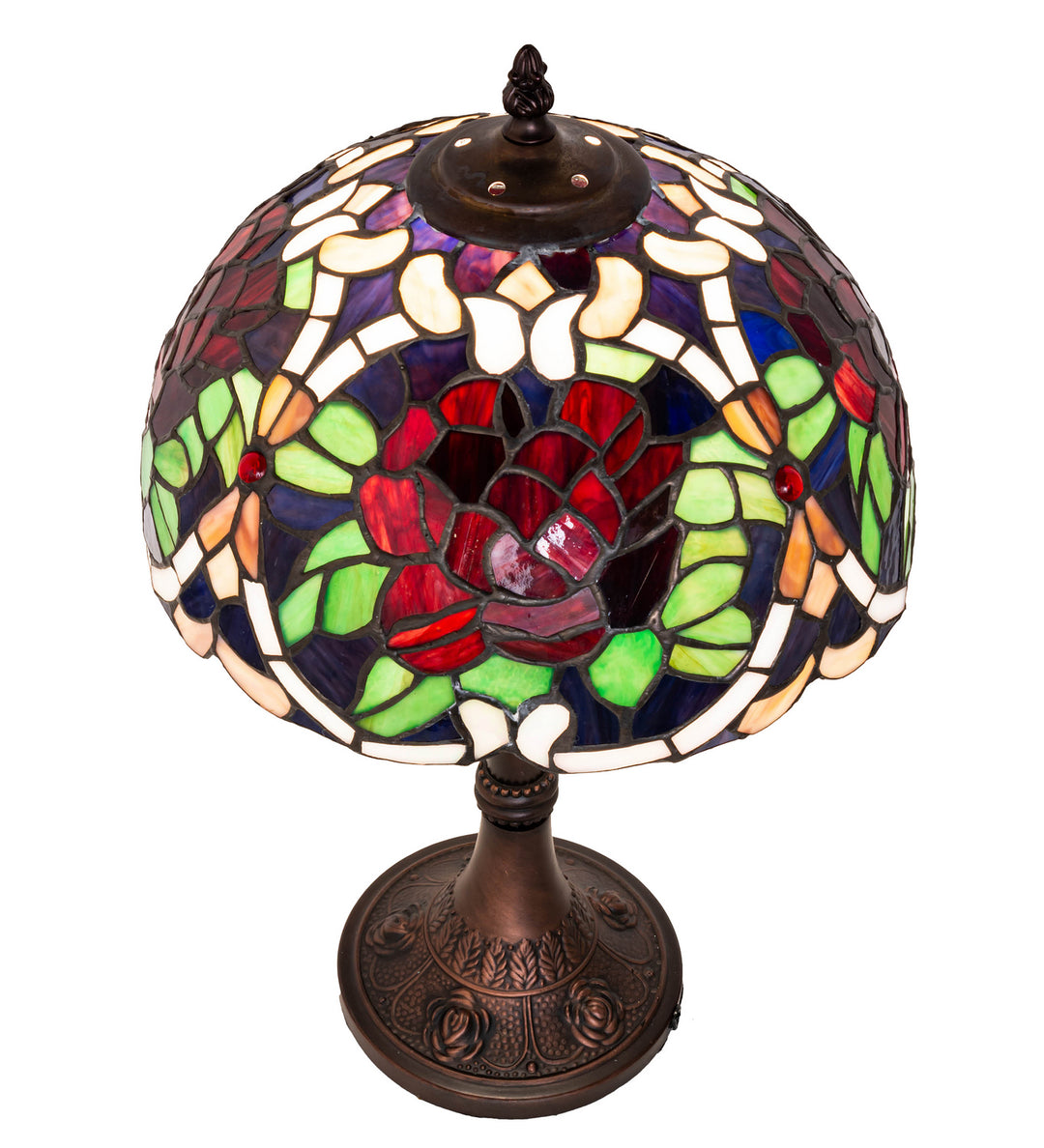 Meyda Tiffany Lighting 251062 Renaissance Rose One Light Table Lamp Lamp Bronze / Dark