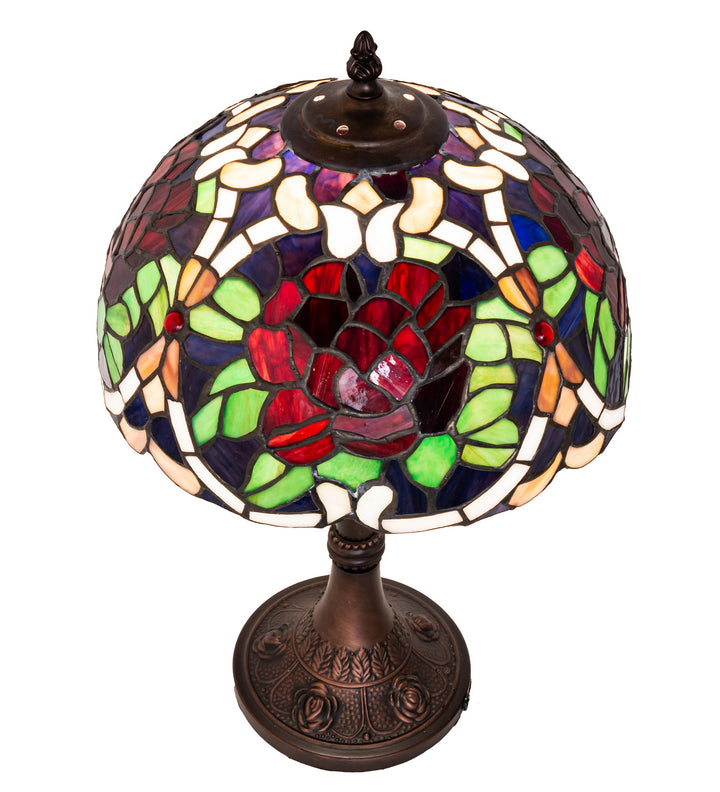 Meyda Tiffany Lighting 251062 Renaissance Rose One Light Table Lamp Lamp Bronze / Dark