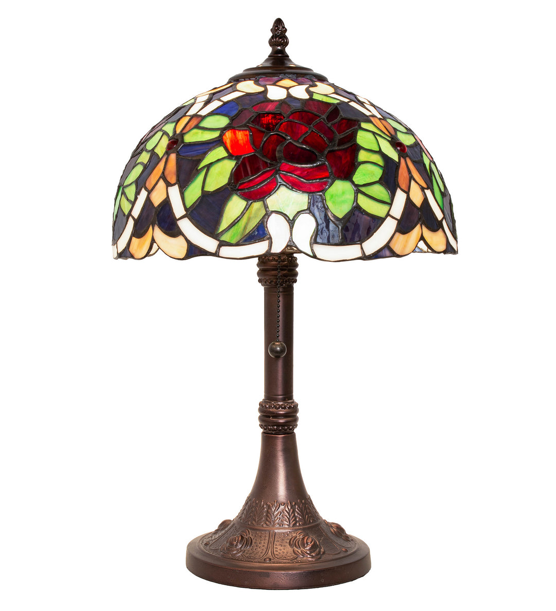 Meyda Tiffany Lighting 251062 Renaissance Rose One Light Table Lamp Lamp Bronze / Dark