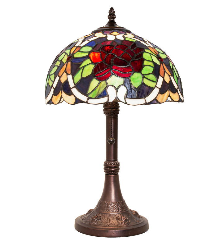 Meyda Tiffany Lighting 251062 Renaissance Rose One Light Table Lamp Lamp Bronze / Dark