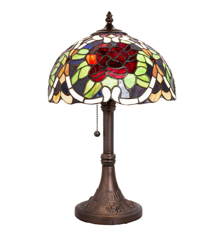 Meyda Tiffany Lighting 251062 Renaissance Rose One Light Table Lamp Lamp Bronze / Dark