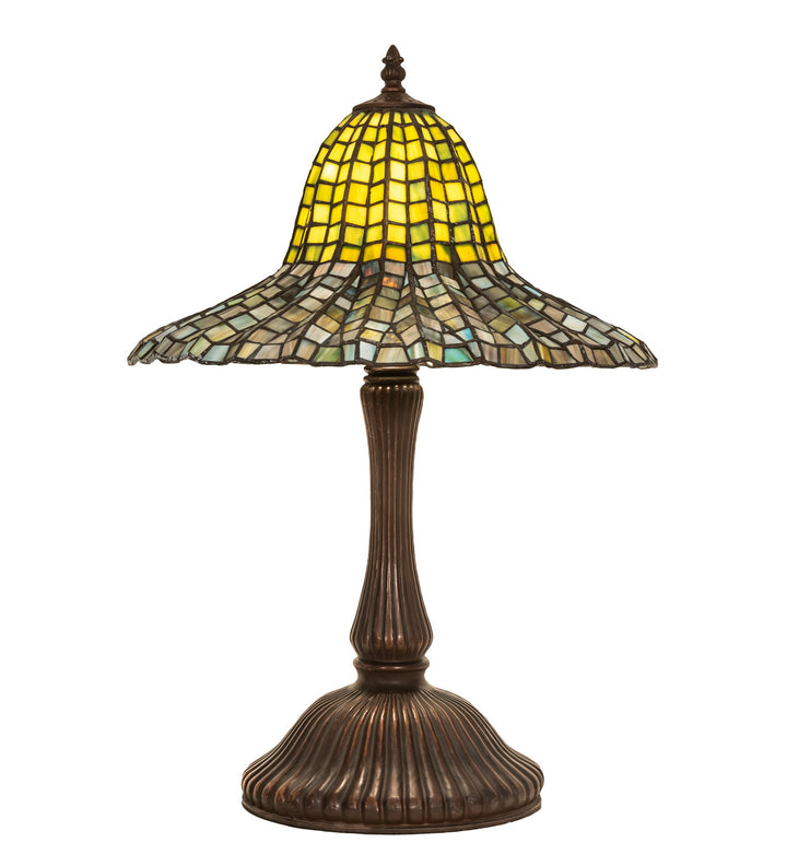 Meyda Tiffany Lighting 49165 Tiffany Bell One Light Table Lamp Lamp Bronze / Dark