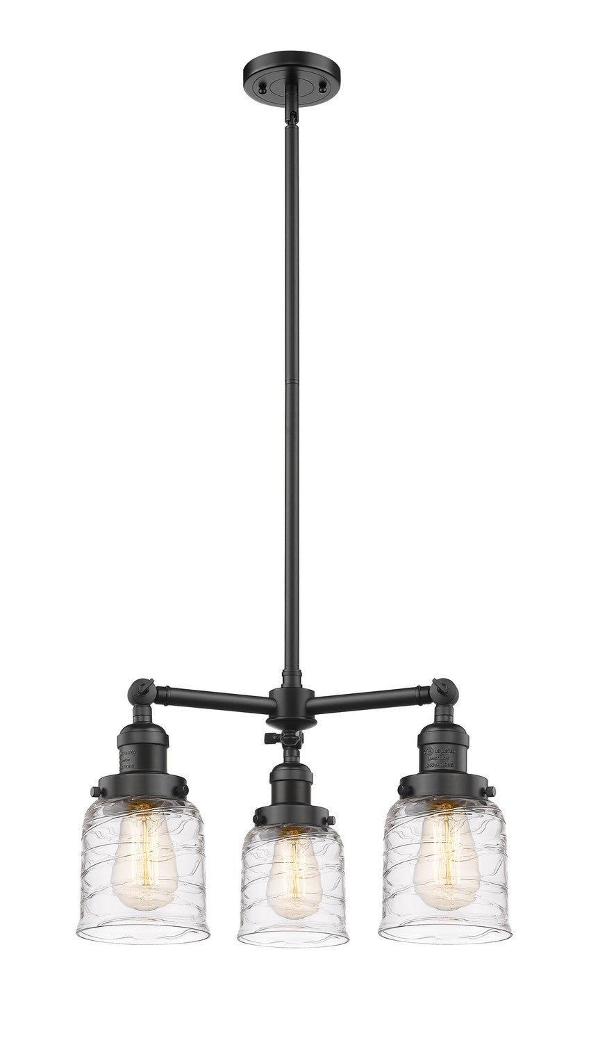 Innovations Franklin Restoration 207-OB-G513-LED Chandelier Light - Oil Rubbed Bronze