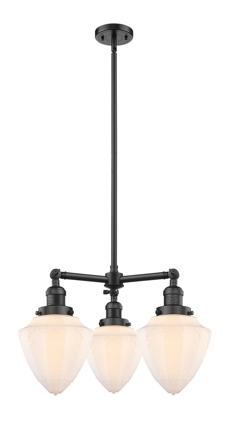 Innovations Franklin Restoration 207-OB-G661-7-LED Chandelier Light - Oil Rubbed Bronze