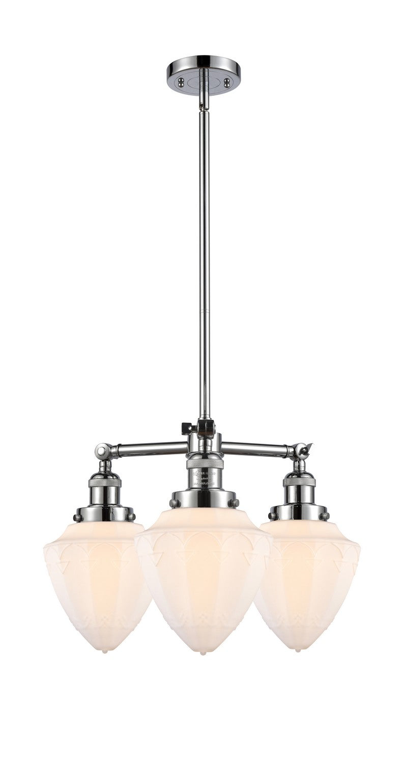 Innovations Franklin Restoration 207-PC-G661-7 Chandelier Light - Polished Chrome
